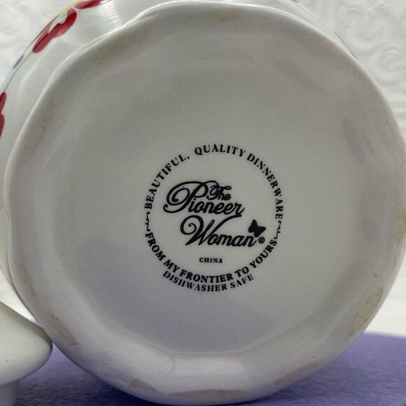 The Pioneer Woman Flea Market Flower Dot Pattern Ceramic SUGAR BOWL ONLY w/ Lid - Picture 13 of 16